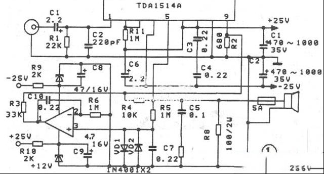 如何调试TDA1514A功放块