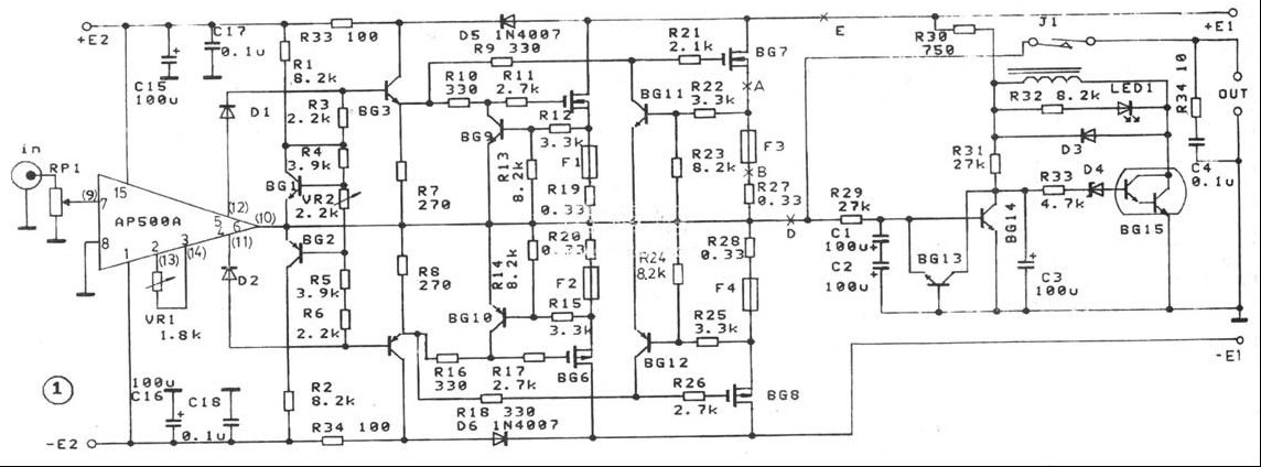 超甲类DC场效应管功放