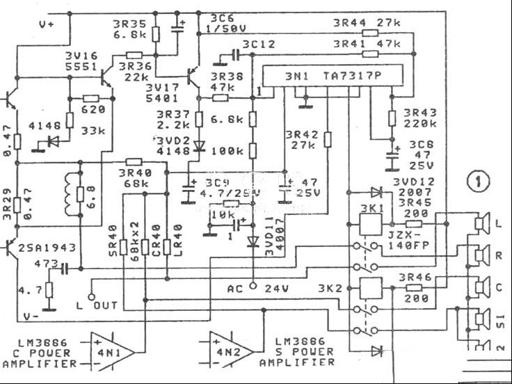 湖山AVK100家庭影院功放常见故障分析