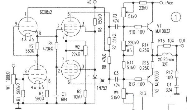 50W立体声胆石放大器