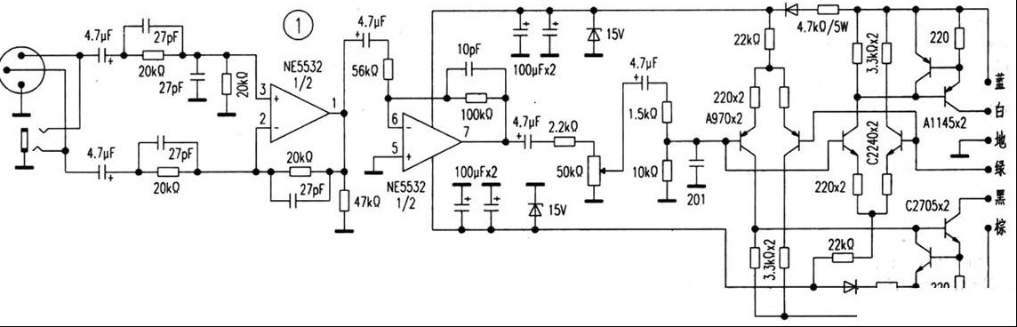 ETCQB-6360专业功率放大器电路