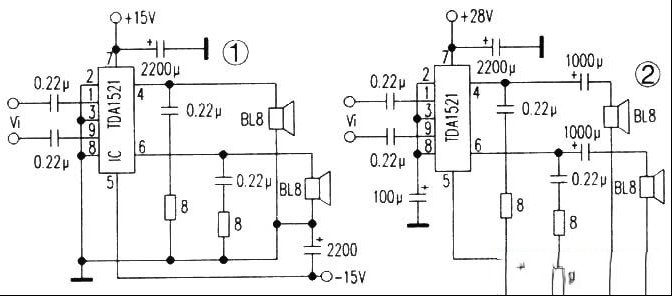 用TDA1521改造低档电脑有源音箱