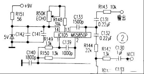 高士AV9092放大器，演唱卡拉OK时有歌声，但无混响效果