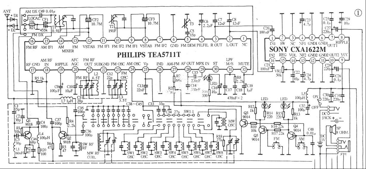 德生R1010A收音机电路原理与维修