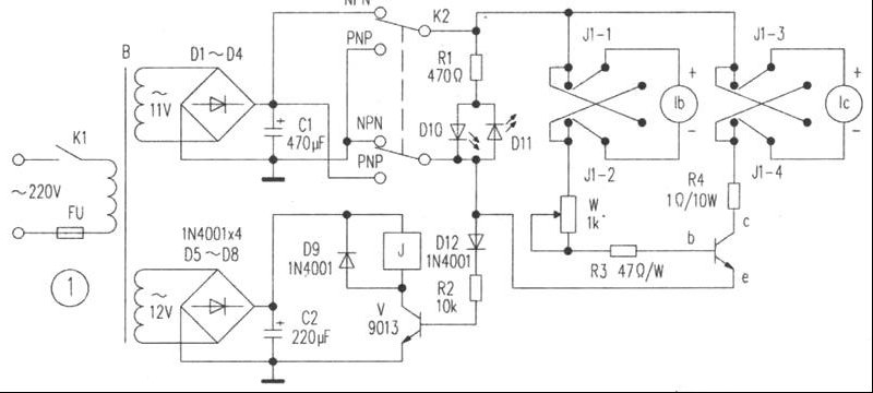 专业功放大功率管测试仪的制作