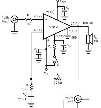 LM4766的OCL接法与BTL接法两种电路图