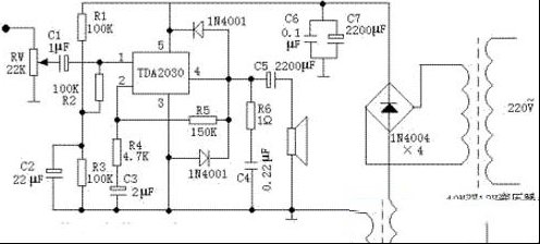 TDA2030功放芯片的4种应用电路