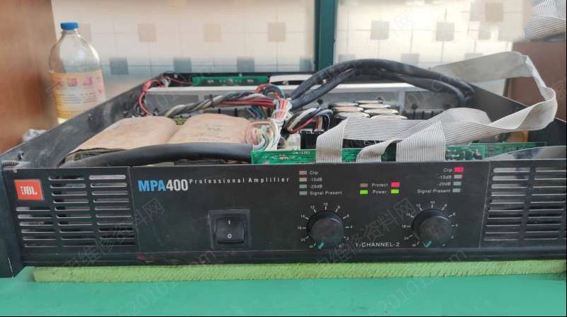 JBL MPA400专业功放右声道保护的维修
