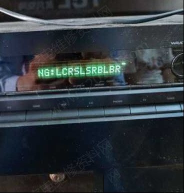 安桥功放显示NG:LCRSLSRBLBR字样的去除方法