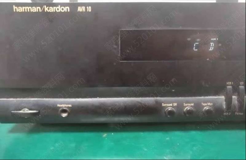 哈曼卡顿AVR 10功放一个声道无声音的故障检修