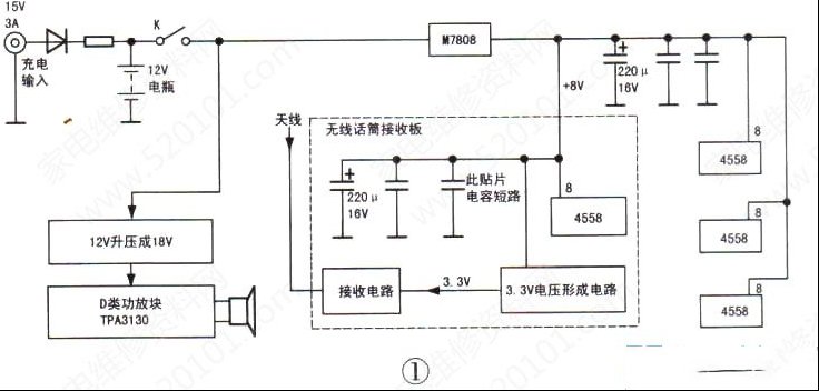 特美声QX-0807音箱无声的检修思路