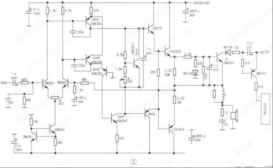 SAMIKE P6USB调音台功放无声音的检修思路