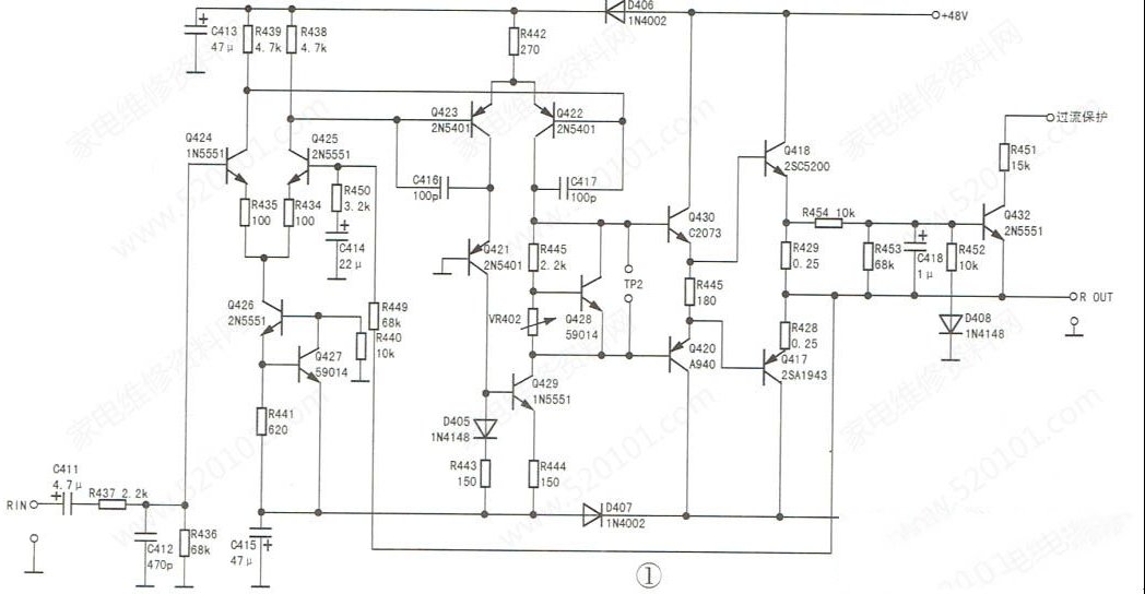 先驱M-860功放通电不开机的检修思路