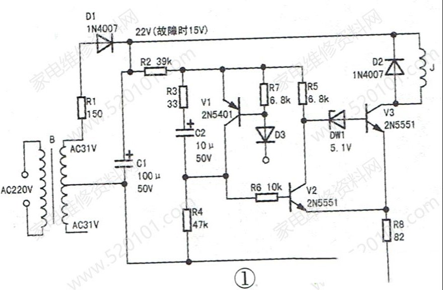 SONGWEI OK-360A功放机扬声器保护继电器不吸合的维修