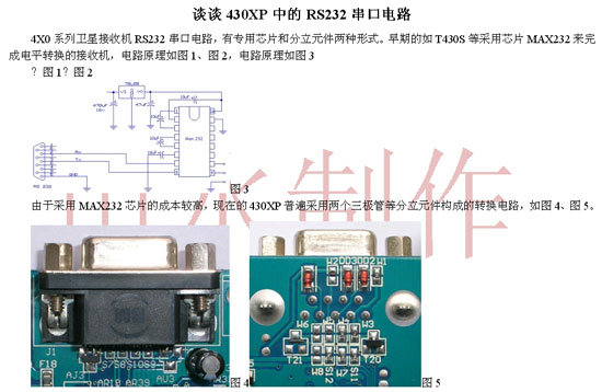 谈谈430XP中的RS232串口电路