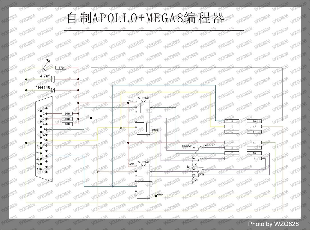 自制APOLLO+MEGA8二合一编程器
