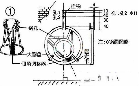 C波段卫星天线的挂壁式安装