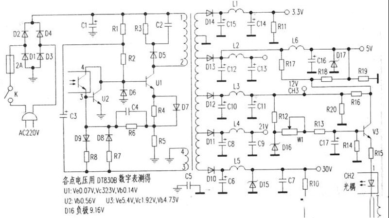 几款经典数字卫星接收机开关电源检修思路