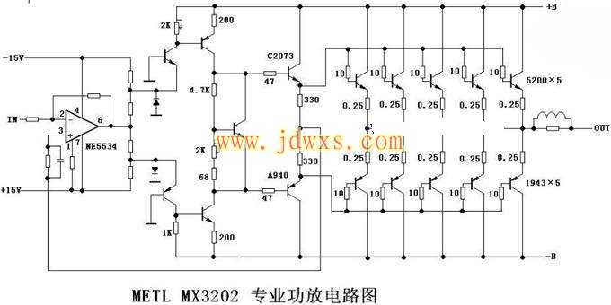METL MX3202专业功放★_电路图