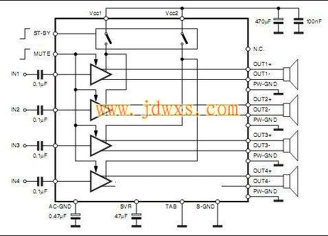 tda7388汽车功放★_电路图纸