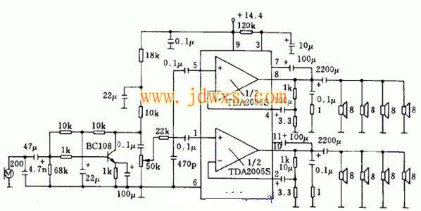 20W TDA2005S功放★_电路