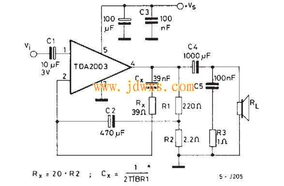 TDA2003 10W的汽车收音机音频放大器