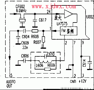 福日HFD-2953彩色电视机无伴音