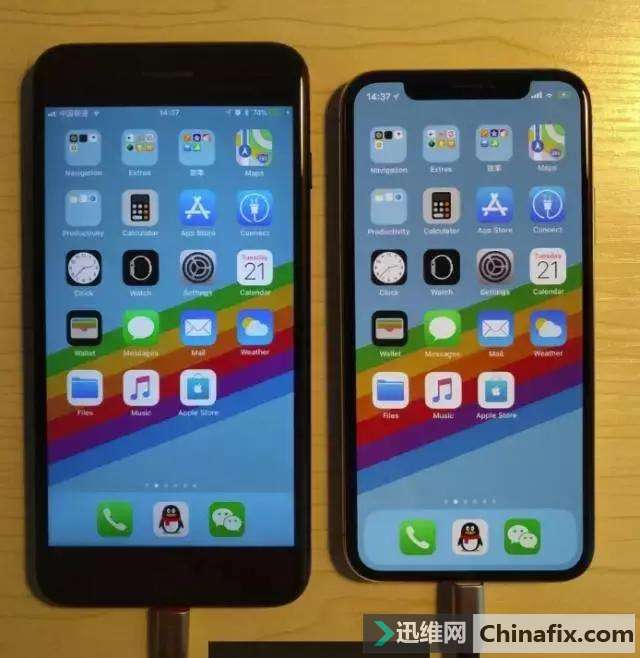 iPhone X刘海变偏分，手机重启后依然存在！
