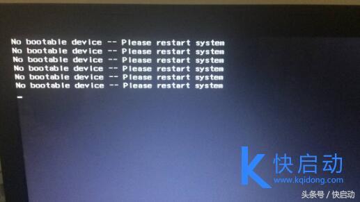搞定装系统后提示No bootable device，看完整个人通透了！