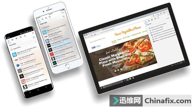 微软Edge浏览器登录苹果iOS与Android平台