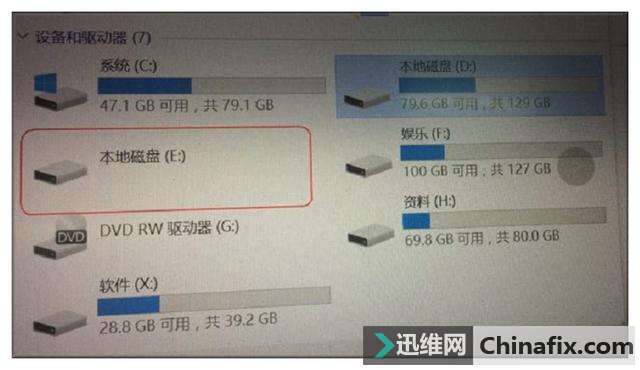 电脑磁盘显示为空打开报错的怎么修理