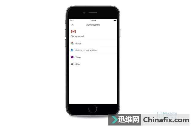 Google测验为苹果iOS Gmail添加第三方帐户
