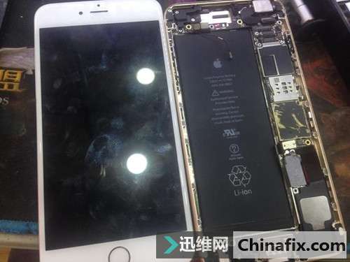 顺利修复二修机iPhone6P无服务无法打电话