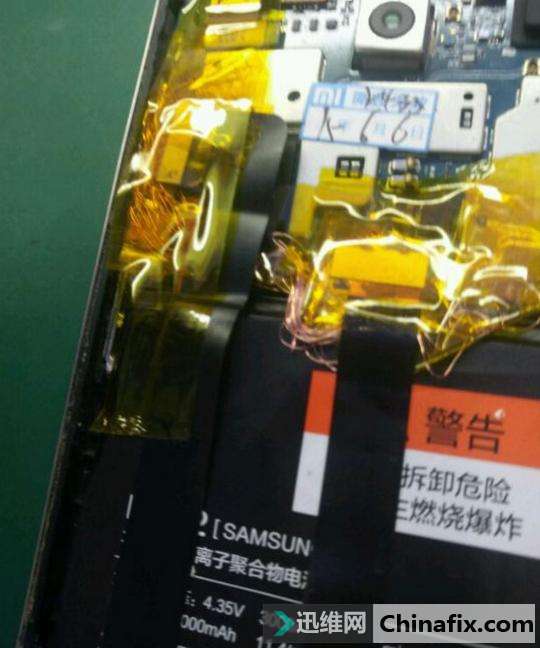 小米4屏幕飞线排线修复