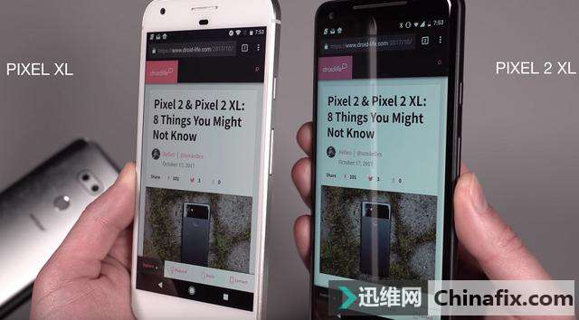 用了不到 7 天谷歌Pixel 2 XL问题不断，就出现“烧屏”现象