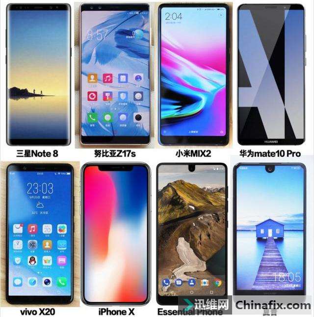 安卓苹果全面屏手机全沦陷！