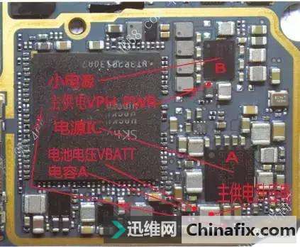 小米NOTE供电部分以及漏电问题导致不开机的维修