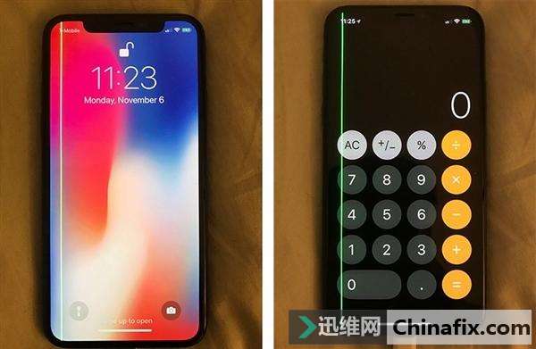 iPhone X遭遇“屏幕绿线”事件，这锅三星背定了！