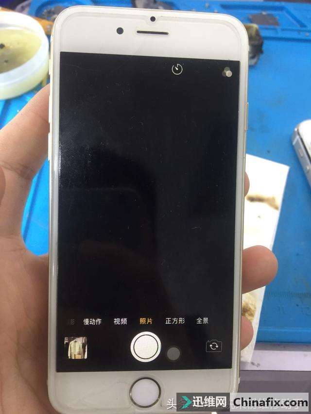 二修iPhone6进水机前后摄像头打不开故障