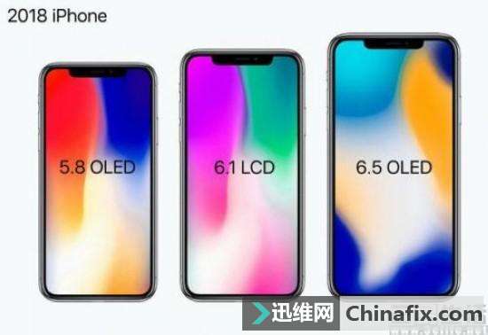 据传iPhone X手机屏幕增至6.5英寸