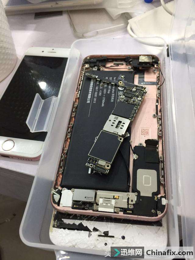 iPhone6splus 重摔导致手机无法开机漏电600毫安检修思路
