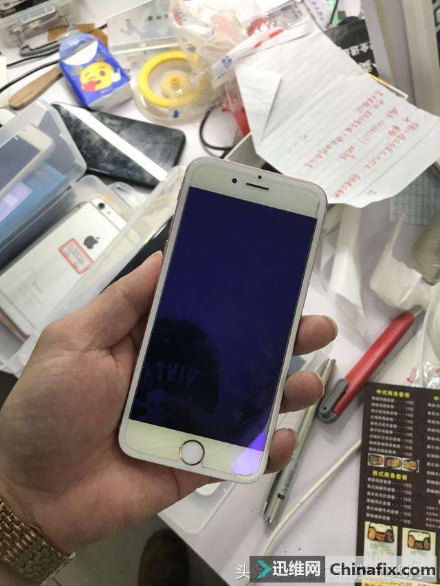 iPhone 6S摔机主板变形 刷机报错56检修思路