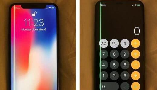 iPhone X屏幕出现绿线该如何处理？