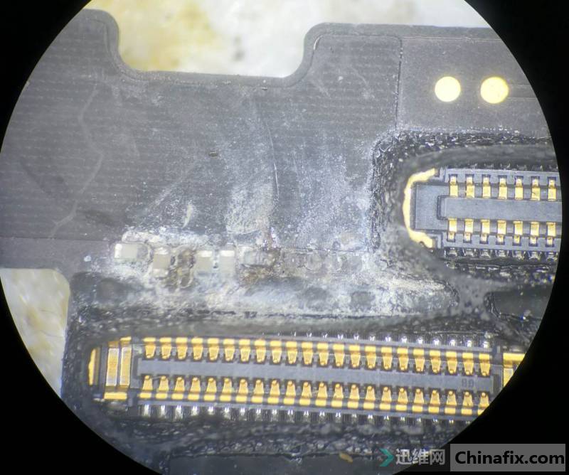 iPhone6S严重进水腐蚀，手机不显示检修思路