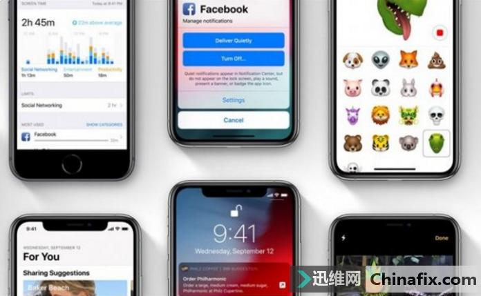 苹果iOS12正式版系统更新 修复iPhone X“截图”BUG
