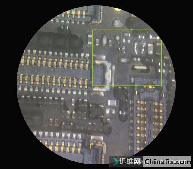 iPhone6P手机屏幕幕幕发暗，有显示无背光，显微镜下一目了然直接秒杀