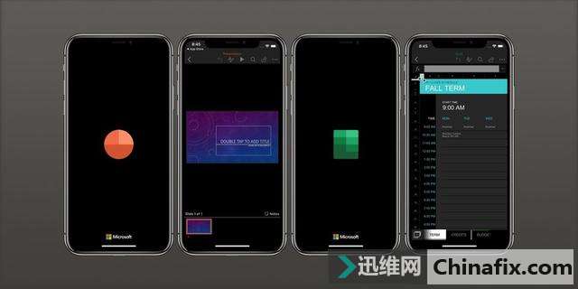 微软Office套件现已支持iOS 13深色模式