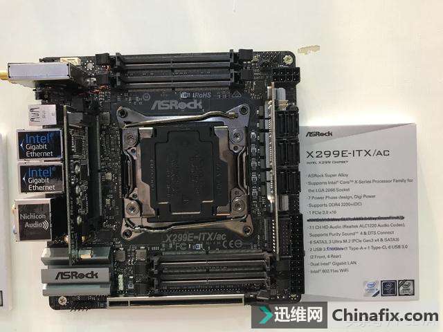 扩展能力变态的X299 ITX主板