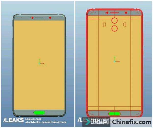 华为Mate 10外形细节曝光：新功能浮现