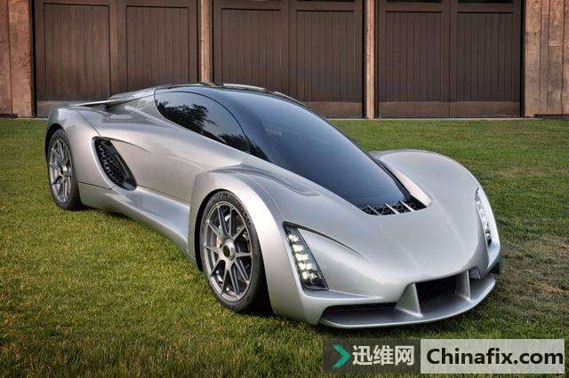 全球首辆3D打印跑车 百公里加速仅两秒